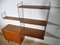Nisse String Wall Shelf with Sideboard Made of Nut Wood by Kajsa & Nils Strinning, 1960 from String, Set of 8 9