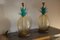 Emerald Green and Amber Murano Glass Lamps, 2000, Set of 2 15