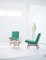 Danish Green Easy Chairs, Set of 2 5