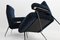 Fauteuils Mid-Century en Velours, Italie, 1950s, Set de 2 5