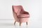 Fauteuil en Velours Rose et Orme par Runar Engblom, Finlande, 1951 3