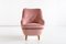 Armchair in Pink Velvet and Elm by Runar Engblom, Finland, 1951 4
