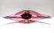 Ciotola o centrotavola vintage in vetro rosa Sommerso attribuito a Flavio Poli, Italia, anni '50, Immagine 12