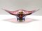 Large Vintage Pink Sommerso Glass Bowl or Centerpiece attributed to Flavio Poli, Italy, 1950s 1