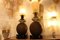 Murano Glass Lamps in Beige and Smoked Brown, 2000, Set of 2, Image 5