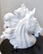 Escultura posmoderna de cabeza de caballo de loza lacada en blanco, Italia, años 80, Imagen 6