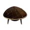 Table Basse Tripode en Verre Noir Peint, 1950s 2