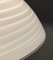 Lampada postmoderna regolabile in vetro di Murano bianco e ottone spazzolato attribuita a Veart, anni '80, Immagine 13