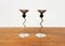 Postmodern Italian Metal Candleholders, 1980s, Set of 2, Image 10