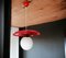 Mid-Century Kitchen Table Hanging Lamp in Red Plastic, 1960s, Image 4