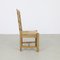 Brutalist Dining Chairs with Cane Seats, 1970s, Set of 6 4