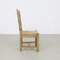 Brutalist Dining Chairs with Cane Seats, 1970s, Set of 6, Image 4