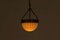 Plafonnier Lampe aus Mondstein aus Glas, 1920er 6