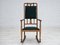 Danish Reupholstered Highback Rocking Chair in Kvadrat Furniture Wool, 1950s 14