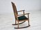 Danish Reupholstered Highback Rocking Chair in Kvadrat Furniture Wool, 1950s 8