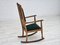 Danish Reupholstered Highback Rocking Chair in Kvadrat Furniture Wool, 1950s, Image 8