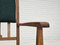 Neu bezogener Dänischer Schaukelstuhl mit hoher Rückenlehne aus Kvadrat Furniture Wool, 1950er 13