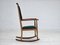 Danish Reupholstered Highback Rocking Chair in Kvadrat Furniture Wool, 1950s 9