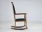 Danish Reupholstered Highback Rocking Chair in Kvadrat Furniture Wool, 1950s, Image 9
