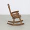 Brutalist Rocking Chair in Oak attributed to De Puydt, 1970s 3