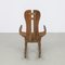 Brutalist Rocking Chair in Oak attributed to De Puydt, 1970s 4