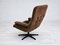 Vintage Scandinavian Swivel Chair in Velour, 1960s, Image 10