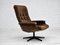 Vintage Scandinavian Swivel Chair in Velour, 1960s, Image 1