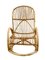 Bamboo Wicker Rocking Chair attributed to Dirk van Sliedregt for Rohe Noordwolde, 1970s 7