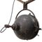 Industrielle Vintage Scherenlampe aus schwarzem Metall & Klarglas 6