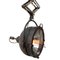 Lampe Ciseaux Vintage Industrielle en Métal Noir et Verre Transparent 4