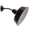 Vintage Industrial French Wall Light in Black Enamel and Cast Iron, Image 3