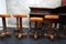 Vintage Brutalist Corner Bar with Stools, 1950, Set of 6 13