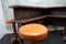 Bar ad angolo brutalista vintage con sgabelli, anni '50, set di 6, Immagine 20