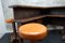 Vintage Brutalist Corner Bar with Stools, 1950, Set of 6 20