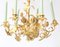 Art Nouveau Chandelier in Gilt Brass, 1900s 3