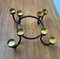 Vintage Brutalist Metal Candleholder, 1960s 4