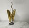 Mid-Hentury Umbrella Stand in Brass and Metal, Italy, 1950s 1