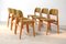 Danish Veneered Oak Dining Chairs, 1970s, Set of 6, Image 1