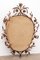 Mid-Century Modern Gold Metal Oval Wall Mirror, 1950, Image 8