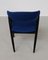 Ebonized Oak Dining Chairs in Blue Fabric by Kai Kristiansen from Schou Andersen, 1960s, Set of 8 4