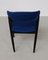 Fully Restored Ebonized Oak Dining Chairs in Blue Fabric by Kai Kristiansen from Schou Andersen, 1960s, Set of 8 4