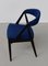 Ebonized Oak Dining Chairs in Blue Fabric by Kai Kristiansen from Schou Andersen, 1960s, Set of 8 7