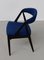 Fully Restored Ebonized Oak Dining Chairs in Blue Fabric by Kai Kristiansen from Schou Andersen, 1960s, Set of 8, Image 7