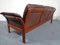 Vintage Teak und Ledersofa, 1960er 7