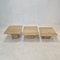 Vintage Italian Travertine Coffee Tables, 1980s, Set of 3 6