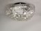 Large Square Clear Glass Ceiling Lamp, 1970s, Image 3
