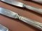Small Silver Metal and Stainless Steel Knives from Paris Ravinet, Set of 12 2