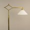 Brass Extendable Floor Lamp with Adjustable Shade, Germany, 1940s 9