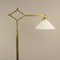 Brass Extendable Floor Lamp with Adjustable Shade, Germany, 1940s, Image 9