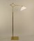 Brass Extendable Floor Lamp with Adjustable Shade, Germany, 1940s 2
